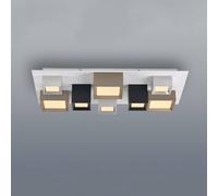 PURE Manhattan LED ceiling lamp, multicoloured, 8-bulb, CCT