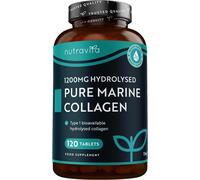 Pure Marine Collagen - Hydrolysed - 120 Tablets - Skin Hair Nails Bones & Joints