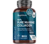 Marine Collagen Supplements for Women & Men - 100% Pure - 120 Capsules - 1200mg Per Serving - 2 Months Supply- Highly Bioavailable Type 1 & 3 Hydrolysed Fish Collagen Peptides
