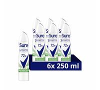 Pure Melon Aloe Vera Antiperspirant Deodorant with Body Heat Activated technology Aerosol Spray for 72-hour sweat and odour protection 6x 250 ml