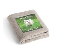 Pure Merino Wool, Extra Fine Pre Felt Fabric for Craft, Needle Felting, Wet Felting, 19 Micron, Natural Brown Color, 12 x 59 inches