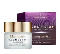 Pure Mineral - Regenerating Magnesium Night Cream - Anti-Ageing, Firming, Radiance - Dead Sea Minerals, Hyaluronic Acid, Collagen - Free from Silicones, Sulphates, Parabens - 50ml