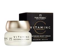 Pure Mineral - Restorative Night Cream with Vitamin C for All Skin Types - Lifting & Firming - Dead Sea Minerals, Natural Glow - Silicone-Free, Sulfate-Free, Paraben-Free - 50ml