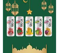 Pure Mo-Ja Ramadan Variety Case - 24 Cans - 100% Pure Juice - Mango, Lychee, Watermelon, Passion Fruit & Pink Guava 24 Cans Beverage Natural Drink Vitamins