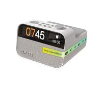 Moment Charge Alarm Clock Radio with Wireless Charging - White