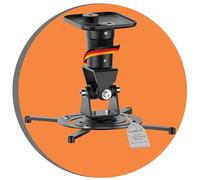 Pure Mounts Ceiling Projector Mount Spider- Plus B - 25 degree tilt and 360 degree rotatable, 220mm ceiling distance (15kg), hole spacing 180-310mm , Black