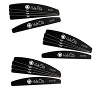 Pure Nails Halo Elite Black Moon Nail Foam Files - Mixed 5 x 80/80 100/180 240/240 Grit