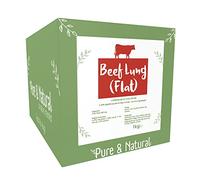 Pure & Natural Beef Lung Flats - Dried Beef Lung Natural Dog Treats, High Protein & Low Fat Dog Chew for All Ages - 1kg Bulk Box