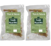 Pure & Natural Dog Treats Lamb Head Skin Natural 150gm (Pack of 2)