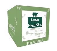 Pure & Natural Dog Treats Lamb Head Skin Natural 1kg Display Box