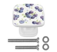 Pure Natural GoodnessRound Corner Square Drawer Pulls,Stainless Steel Cabinet Handles, Matte Black Furniture Knobs