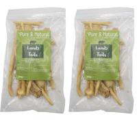 Pure & Natural Lamb Tail Dog Treat - Hypoallergenic, Low Fat, Natural Dog Chews for Puppies Over 8 Weeks, Lamb Dog Treats - 200g Bag (Pack of 2)