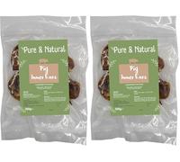 Pure & Natural Pig Inner Ears Dog Chews - 100% Natural Dog Treats for Large Dogs - Healthy Pigs Ears for Dogs - 200 g (Pack of 2)