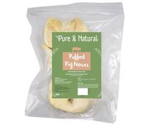 Pure & Natural Puffed Pig Snouts for Dogs - High Protein, Low Fat, 100% Natural Dog Treats for Small Dogs and Large, All Ages from Puppy to Senior - Pack of 3