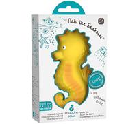 Pure Natural Rubber Bath Toy - Nalu The Seahorse Baby Toy - 13 cm, Hole Free Bath Toys, BPA Free Bath Toys for Infants, Without Holes Sealed Natural Rubber Baby Toy