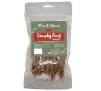 Pure & Natural Simply Beef Meaty Sticks - Natural Dog Chews & Grain Free Dog Treats for All Ages, High Protein, Low Fat, Senior & Puppy Chews - 100g Bag