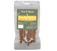 Pure & Natural Simply Chicken Meaty Sticks - Natural Dog Chews, High Protein, Low Fat, Grain Free Dog Treats for Small & Large Dogs of All Ages - 100g Bag