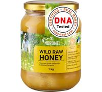 Pure Natural Wild Raw Honey 1KG - Unpasteurised, Unfiltered, Crystallized, Natural Estonian Honey - Harvested Sustainably Using 100% Green Energy by Nordmel