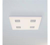 PURE Neo LED ceiling light, 62 cm, aluminium, CCT, remote control