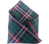 Pure New Wool Tartan Pocket Square, Scottish Made, Multiple Tartans Available (Scottish National)