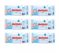 Pure Newborn Gentle Wipes with Skin Loving Natural Fibres Huggies 56 Wipes