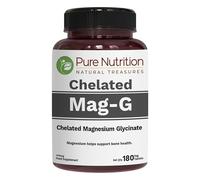 Pure Nutrition MagG - Chelated Magnesium glycinate Supplement | 180 Tabs | 440mg Elemental Magnesium | High Absorption Supplement to Support Overall Well Being