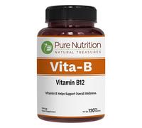 Pure Nutrition Natural Vitamin B12 1500mcg (Methylcobalamin) | 120 Veg Tabs | Vitamin B12 Supplement Helps Support Metabolism, Blood Cells, and Nerves Function* | Non GMO