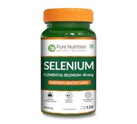 Pure Nutrition Selenium 40mcg (Selenomethionine) | 120 Caps | Plant Based - Highly absorbable Form of Selenium | Non-GMO