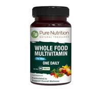 Pure Nutrition Whole Food Multivitamins for Men | 90 Tabs | One-A-Day | 100% RDA | 24 Natural Vitamins and Minerals | All Natural Plant Based Men's Multivitamin | 3 Months Supply