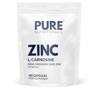 Pure Nutritionals Zinc Carnosine 80mg - 180 Capsules, 90 Servings, UK Made