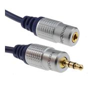 Pure OFC HQ 3.5mm Jack to Stereo Jack Socket Headphone Extension Cable 0.5m