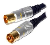 Pure OFC RF Aerial Coaxial Lead Gold OFC Male to Female Extension 5m