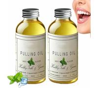 Pure Organic Coconut Oil Pulling 4 oz Mint Flavor, Cocofresha Pulling Oil, Organic Coconut Oil Pulling, Gentle and Effective Oral Care, Cocofresha Pulling Oil for Teeth and Gums (2 Pcs)