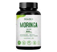 Pure Organic Moringa Leaf 50:1 Extract Capsule 40000 mg, 180 Vegan Capsules, 3 Month Supply, Moringa Oleifera, Antioxidant, Immune & Cellular Support, Superfood Supplement