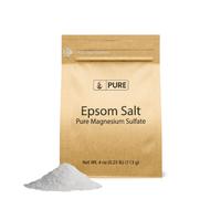 Pure Original Ingredients Epsom Salt (4 oz) Pure Magnesium Sulfate Food Grade Soaking Solution