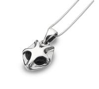 Pure Origins 925 Sterling Silver Fox Head Pendant Necklace