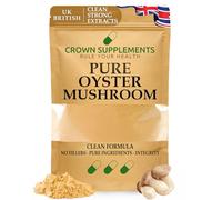 Pure Oyster Mushroom Powder Extract | Clean Fruiting Body Formula | Crown Supplements UK (250G)