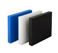 Pure PA6 Nylon Block Plate 200x200mm (2mm-30mm) - CNC Machining, Industrial Use, Impact Resistant, Blue/White/Black, 1-Piece(Black,200x200mm 8mm)