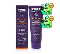 P'URE PAPAYA CARE Renew Cream 100ml - Stretch Mark Cream & Scar Treatment - Vegan Moisturiser - Paw Paw Papaya Enzymes, Gotu Kola, Shea Butter, Australian Jojoba Oil for Skin - Natural Skincare