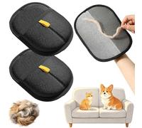 Pure Path Pet Hair Glove, PurePath Pet Hair Removal, Magic Brush Pet Hair Removal Glove, Electrostatic Yomi Grooming Remover Glove for Dog and Cat, For Furniture, Clothing, Carpet & Car Seat (2 Pcs)