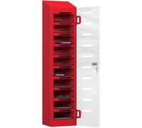 Pure Phone Safe Plus 10 Bay - Flame Red Locker