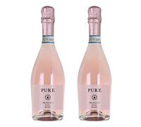 Pure Pink Prosecco Rosé DOC Italy Sparkling Wine 11% ABV 2 x 75cl