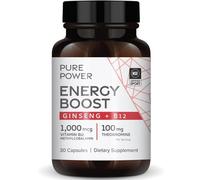 Pure Power Energy Boost With Ginseng B12 Capsules 30 Capsules