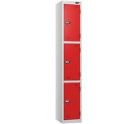 Pure Prime 3 Door - Flame Red Locker