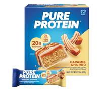 Pure Protein Caramel Churro Bars - 12 Count Box | 20g High Protein, Gluten-Free, On-the-Go Snack | Ideal Pre & Post-Workout Fuel | Low Sugar, Great Taste!