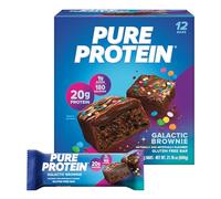 Pure Protein Galactic Brownie Bars - 12 Count Box | 21g High Protein, Gluten-Free, On-the-Go Snack | Ideal Pre & Post-Workout Fuel | Low Sugar, Great Taste!