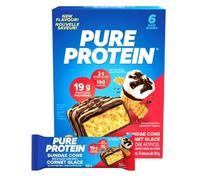 Pure Protein High Protein Bar Gluten Free Low Sugar Snack for Lean Muscle Recovery, Workout Support and Healthy Nutritious Lifestyle, Energy Balance - Sundae Cone - 6 Bars (50 g Each)