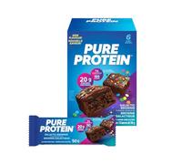 Pure Protein High Protein Bar Gluten Free Low Sugar Snack for Lean Muscle Recovery, Workout Support and Healthy Nutritious Lifestyle, Energy Balance - Galactic Brownie - 6 Bars (50 g Each)