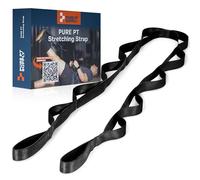 Pure PT Stretching Strap, 10 Loops, Non-Elastic Stretch Strap, Yoga Strap