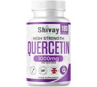 Pure Quercetin (Sophora Japonica) Supplement |1000mg Per Serving | 180 Vegan Capsules - 3 Month Supply | Natural Antioxidant | Made in The UK by Shivay Herbals